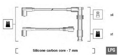 MAGNETI MARELLI 941125290681 -  Комплект проводов зажигания